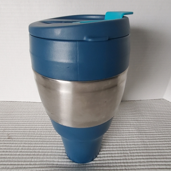 Bubba Keg Travel Mug 34oz To Go Navy Blue Insulated Flip Top Large Coffee Keg - Picture 3 of 12